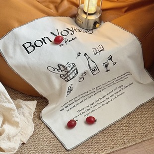Internet Celebrity Same Style Ins Style Hanging Cloth Simple Decorative Cloth Nordic Photography Background Fabric Wall Cloth Posing Props Napkin