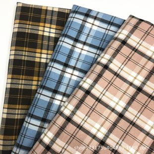 School uniform skirt plaid coat pants dress bags tie bow tie fabric TR yarn-dyed plaid