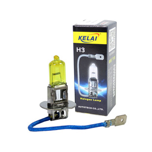 Foshan Clay H3 car bulb Golden Eye Golden Eye car bulb lemon yellow anti-fog lamp 12V 55W
