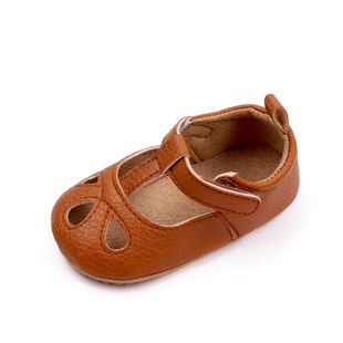 0-12 Months Baby Simple Solid Color Hollow Non-slip Soft Rubber Sole Wear-resistant Cute Baby Sandals BBW3078