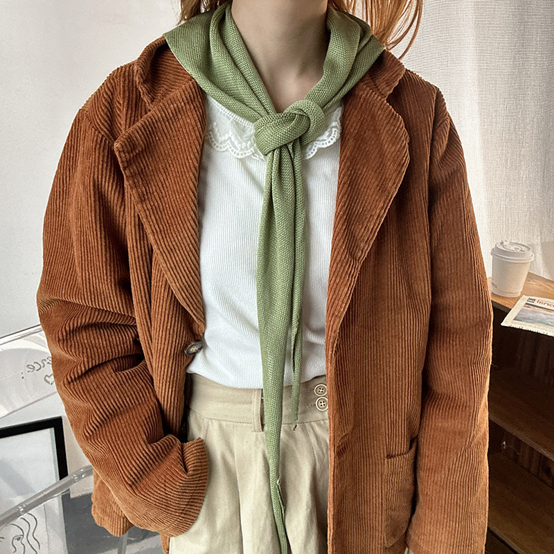 Spring and Summer Triangle Scarf with Mulberry Silk Korean Style Solid Color Candy Color Headscarf Instagram Style Hair Belt Scarf Photo Matching