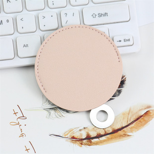 Round Handheld Stainless Steel Makeup Mirror Simple Portable Internet Celebrity Small Mirror Portable Mini Makeup Mirror Wholesale Customization
