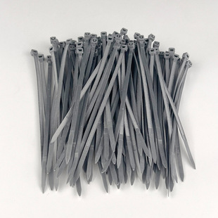 Silver Gray Nylon Cable Tie Self-locking Plastic Cable Tie 3*100 4*150 4×200 5×300 Strap