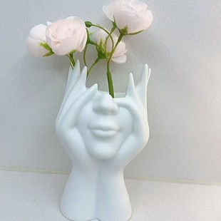 Cross-border creative body art modeling office supplies desktop multi-functional storage pen holder cosmetic brush cartridge accessories