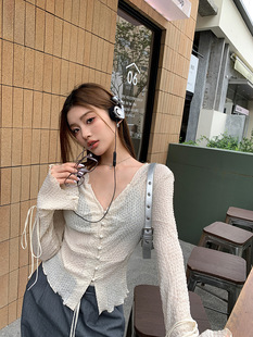 South Korea drawstring these suit pants women's elastic waist spring and autumn new high waist slimming relaxed-fit wide leg pants casual