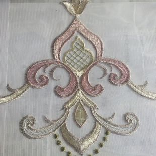 Curtain Gauze Curtain Finished Living Room Bedroom Balcony Gauze Curtain Bay Window White Sand Partition Non-perforated Shading Special Offer Gauze Curtain