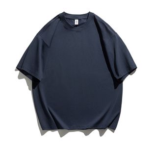 LKTM Men's # Летняя прохладная дышащая сплошной цвет тяжелый 260g рубашка с короткими рукавами