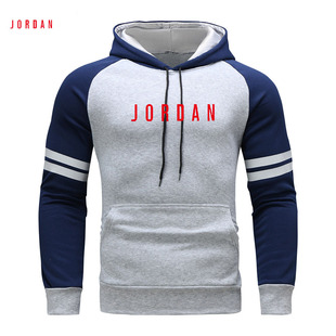 Cross-border New Pullover Hooded Thickened Warm Sweatshirt Casual Sports Jacket Men's Winter Solid Color Sweatshirt in stock