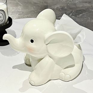 Симпатичная коробка для салфеток слона для гостиной Рабочий стол Салфетки для бумаги для рисовых коробок для гостиной журнальный столик высокого класса легкий роскошный декоративный орнамент