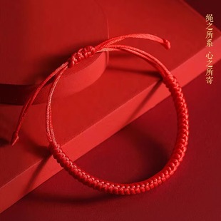 Year of the Snake Year of Life Red Rope Bracelet 2025 New Year Spring Festival Hand Rope Braided Rope Amulet for Men and Women Snake Gift