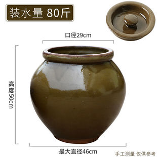 Bean Paste Jar Ceramic Canned Bean Curd Milk Household Old-fashioned Thickened Pickled Pickles Container Large Pickled Pork Jar