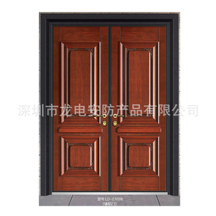 Guangdong Manufacturer Cast Aluminum Door Sub-mother Door House Gate Classy Residential Hotel Cast Aluminum Entry Door Anti-theft Door