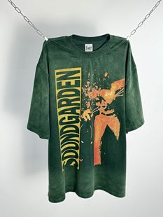 2025 Cross-border Short-sleeved Washed Old Faded High Street Style Trendy Tee Couple Loose Vesset T-shirt