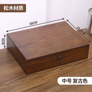 Bamboo Wood Storage Box Wholesale Custom Rectangular Large small size Storage Box Universal Gift Packaging Flip Wooden Box
