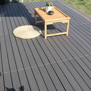 Plastic wood floor outdoor balcony renovation terrace courtyard outdoor splicing diy floor laying anti-corrosion wood can be cut