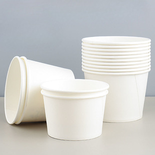 Disposable Bowls and Chopsticks Wholesale Pure White Paper Bowls with Lids Food Grade Tableware Whole Box Takeaway Household Elegant Heart