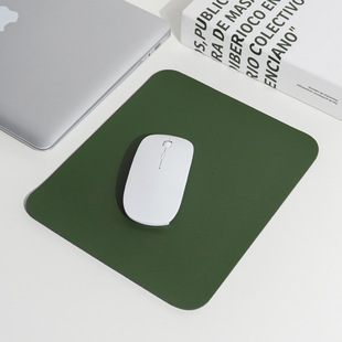 Leather Mouse Pad Large Leather Solid Color Simple Laptop for Boys and Girls Students Large Wholesale Customization