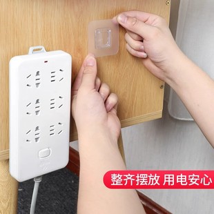 Seamless female buckle punch-free multi-function socket holder wall-mounted router waterproof buckle patch