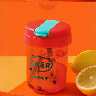 Portable creative coffee cup ton cup plastic sippy cup high color advertising cup children's cup wholesale customization