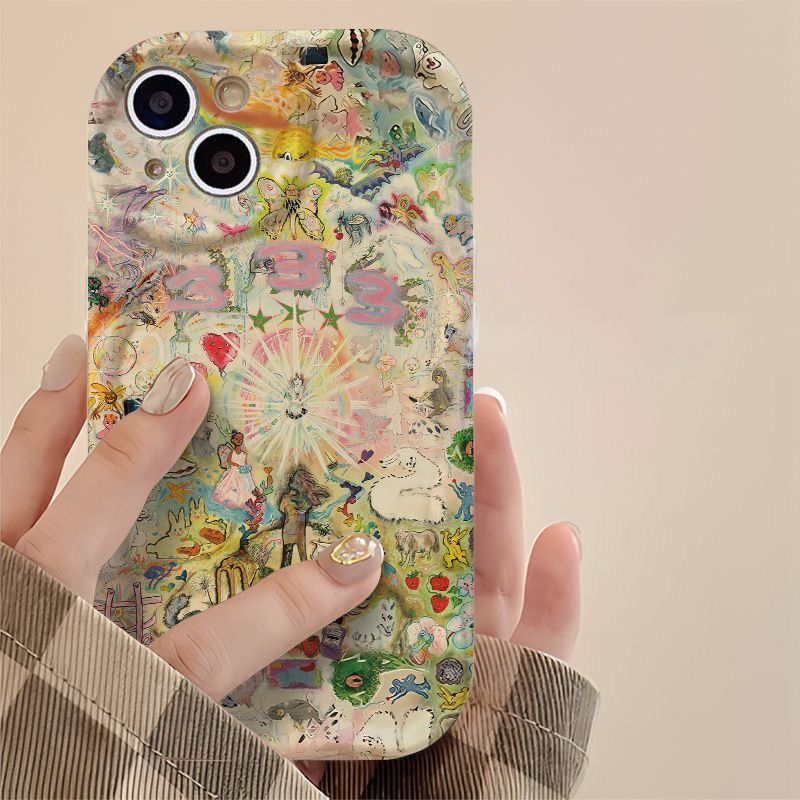 Light and Animal Design Suitable for iPhone 15, 14, 13 Pro Max Phone Case, Apple 12, 11 Full Coverage Drop Protection for XR/X