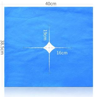Non-woven disposable hole towel towel beauty salon thickened sterilization head pad lying towel disposable hole towel non-woven fabric
