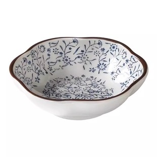 Melamine Tableware and Japanese Style Dessert Bowl Special Hot Pot Self-service Exquisite Ice Powder Mianie Ice Bowl with High Color Value