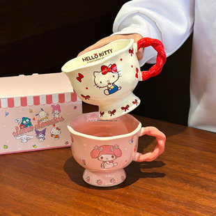 Sanrio HelloKitty Mug Birthday Gift Accompanying Gift Couple Water Cup High-value Cup for Girlfriend