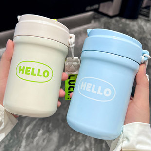Accompanying stainless steel high color value thermos cup girls coffee cup wholesale