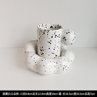 Style Life ins-Quiet Wind Black and White Soft Small Ornaments Living Room Wine Cabinet Model Room Niche High-end Decorations