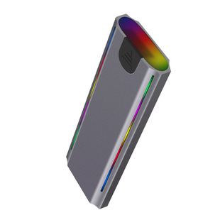 M.2 твердотельный USB3.1NGFF & NVME протокол жесткого диска коробка Тип-C RGB лампа алюминиевый сплав Мобильный жесткий диск коробка