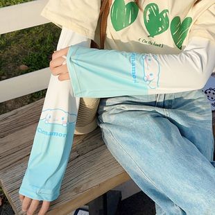 Sanrio подлинный лед Летний солнцезащитный крем женский рукав Ультрафиолетовый ледяной шелк рукав рукава тонкий для взрослых детей