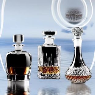 Foreign wine bottle glass bottle homemade bottle whisky bottle red wine bottle glass white bottle crystal white wine bottle
