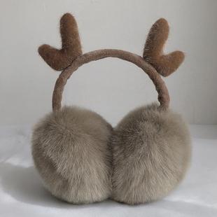 Thickened Plush Earmuffs Warm Women's Winter Korean-style Lovable Ear Cover Ear Bag Ear Warm Foldable Ear Mask