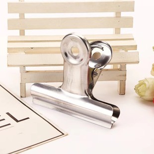 No.5 stainless steel clip round head Book clip bright clothes clip fare one yuan two yuan factory direct supply