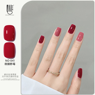 Spring and summer 2024 new full set of 60-color nail polish suit glue to send brush good color plate nail shop special nail glue