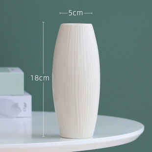 Ceramic white vase dried flower flower arrangement simple water-raising living room table home decoration decoration factory a wholesale