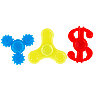Decompression fingertip gyro children's finger gyro plastic mini toy twisted egg accessories educational toys wholesale cross-border