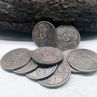 Wholesale top ten Marshal silver yuan full set of founding hero commemorative coins retro silver yuan coin collection