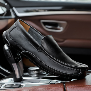 Весенняя Мужская обувь больших размеров Bean Shoes плюс 45 футов в ширину 46 футов толстые высокие подъемы расширенные на одну ногу толстые кожаные туфли