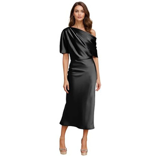 Amazon source of a generation of banquet dress shoulder-length dinner party evening dress foreign trade wedding dress