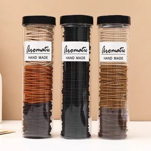 Simple Hair Ring Practical Hair Accessories All-match Crystal Boxed Rubber Tendon Tie Rope Internet Popular High Elastic Hair Rope Women