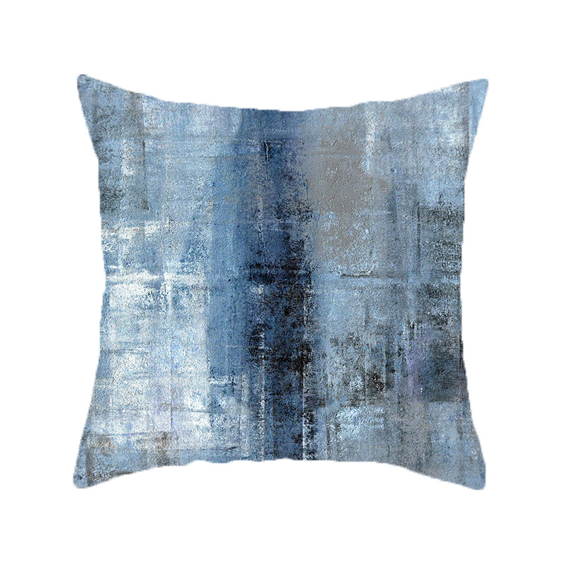 Amazon Foreign Trade home geometric abstract pillowcase sofa cushion pillowcase color printing and dyeing pillow case Wholesale