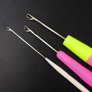 Crochet Knitting Tool with Tongue Plastic Handle Small Hook Sweater Wool Needle Slender Tongue Hook Sealing Tongue Hook Xu Small