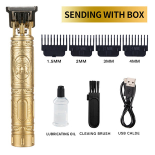 Cross-border hair clipper electric clipper household shaving head artifact oil head carving hair salon shaving head power generation clipper knife household