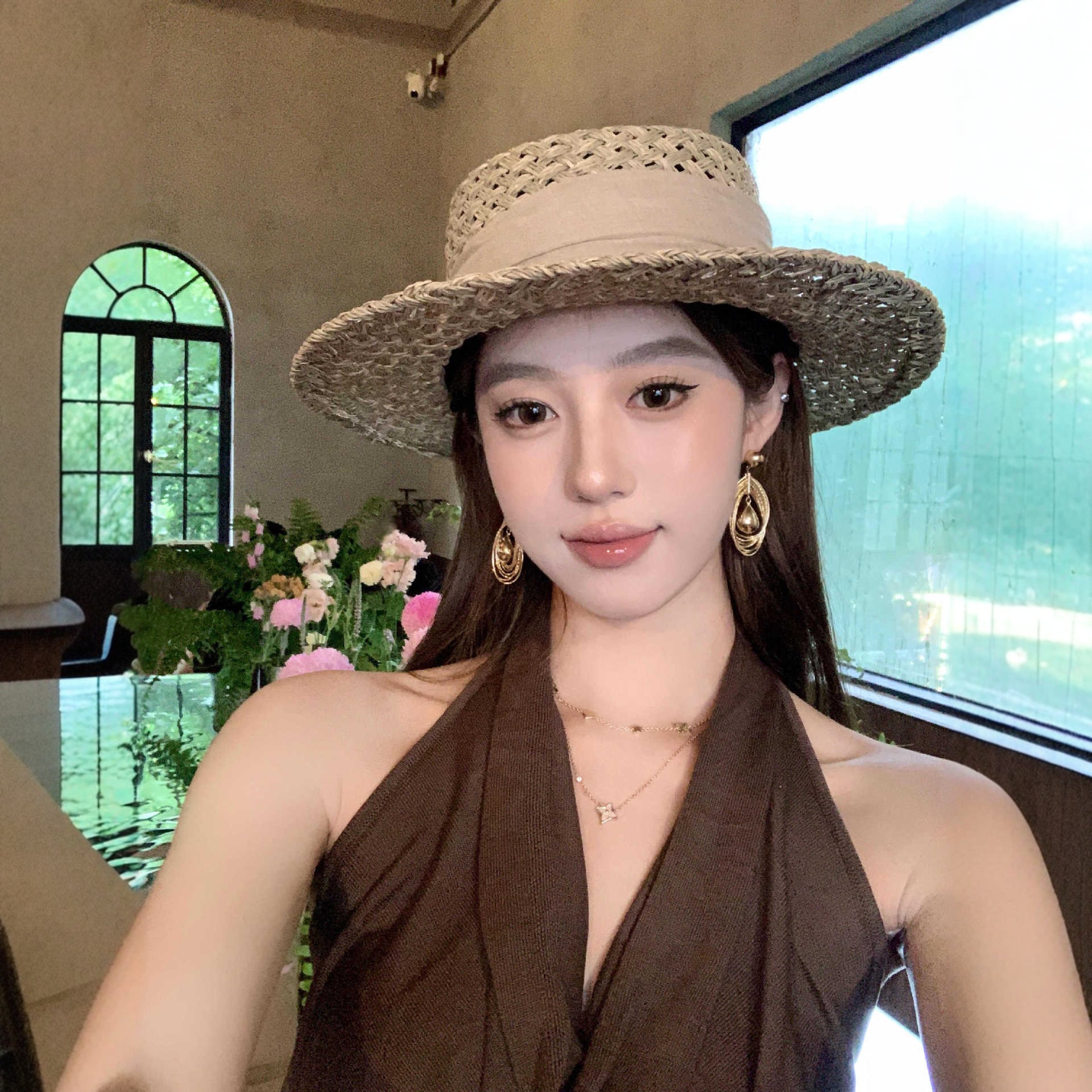 2025 New Style Gold Multi-Layered Water Drop Earrings for Women, Light Luxury, Exaggerated Design, Niche and High-End Earrings