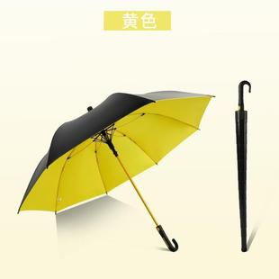 Waterproof Case Golf Curved Handle Straight Umbrella Double-Person Large Thickened Reinforced Sunny and Rainy Dual-Use Business Long Handle Umbrella