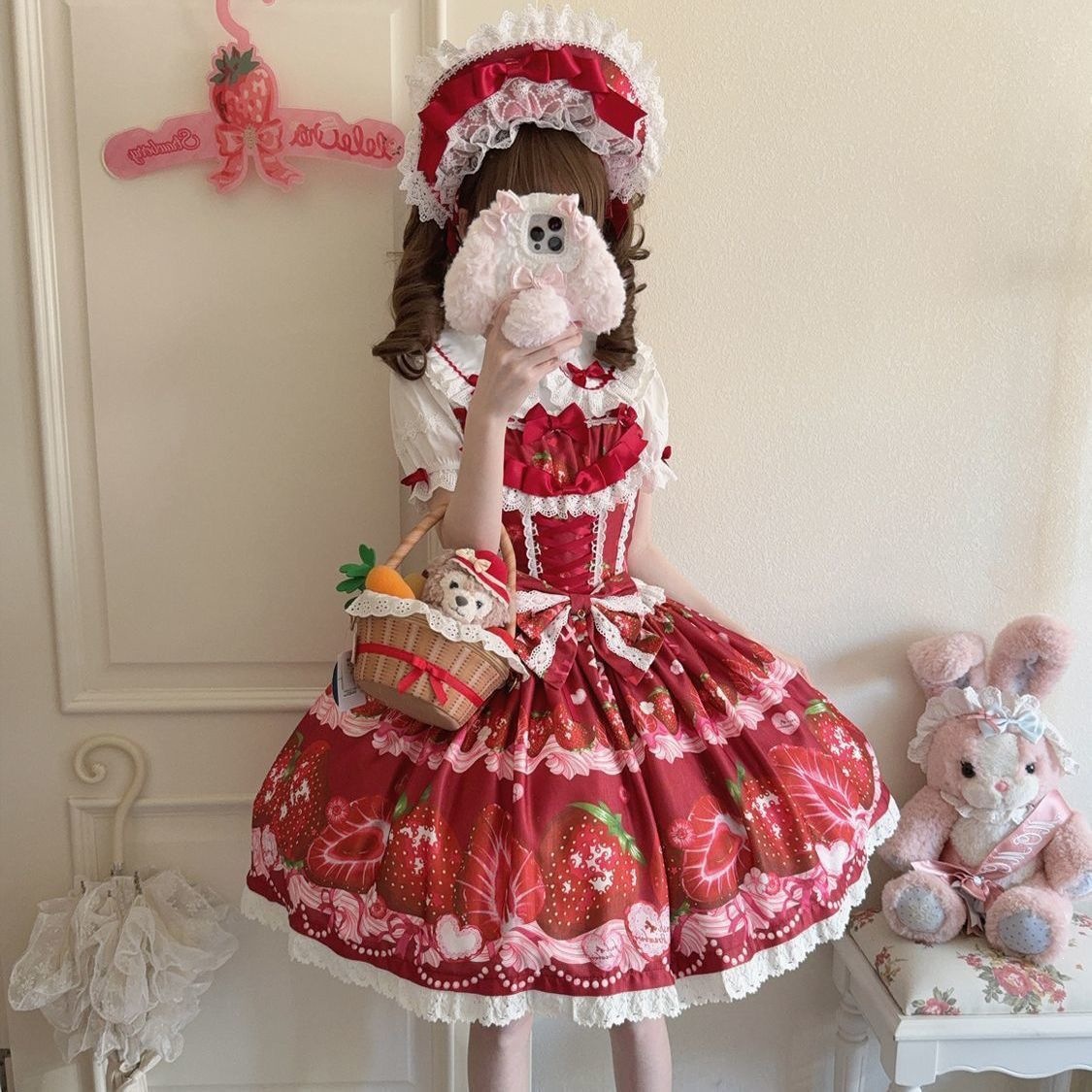 Strawberry Story Lolita Dress Lolita Jsk Suspender Dress New Summer Style for Women
