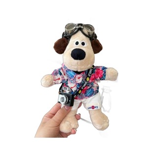 Hot Selling Handdog Pilot Dog Plush Doll Doll Pendant Mobile Phone Back Clip Crossbody Rope Free Hands