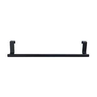 Nail-Free Door Rear Hook Towel Rack Can Be Hung Bath Towel Bar Punch-Free Rack Single Pole Cabinet Bathroom Rack