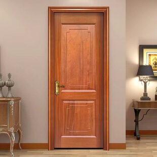 Bedroom Door Pure Solid Wood Door Thai Oak Room Door Walnut Log Door Sapele American Red Oak Solid Wood Door